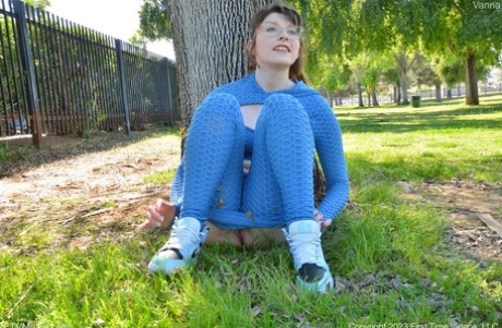 amatör yogabyxor perfekt het bild