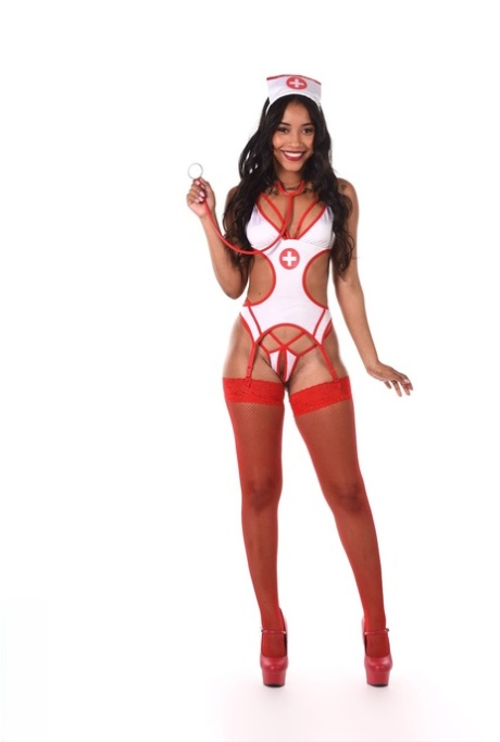 lingerie de enfermeira erótico quente arquivo