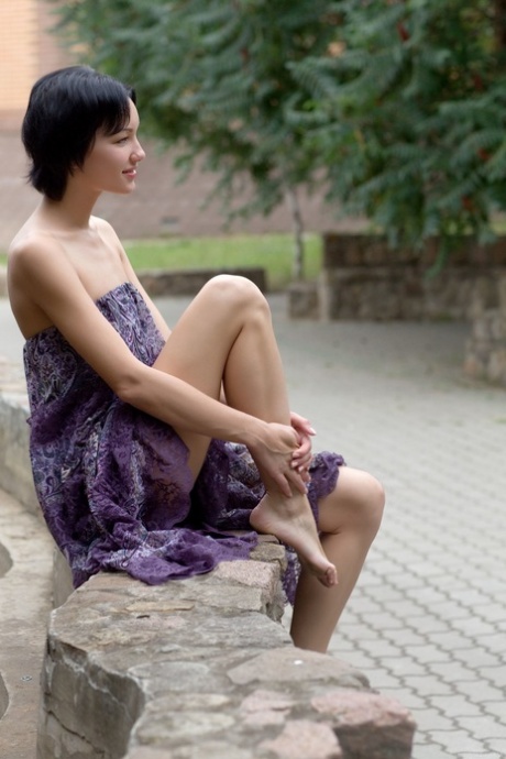 short hair teen adult photo