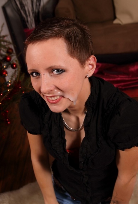 short hair cumshot best pics