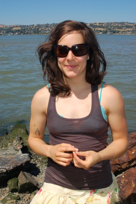 brunette bril pornografisch exclusief foto's
