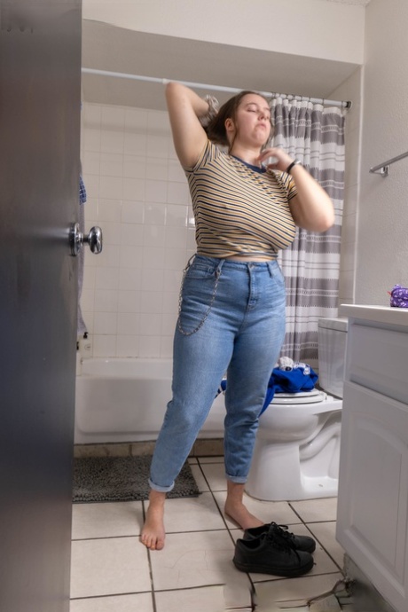knubbiga jeans het porr foto