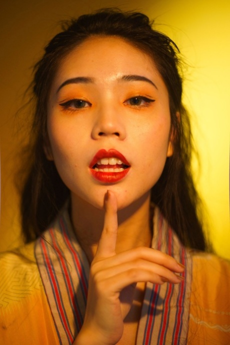 asiatisches Gesicht erotische perfekte bild