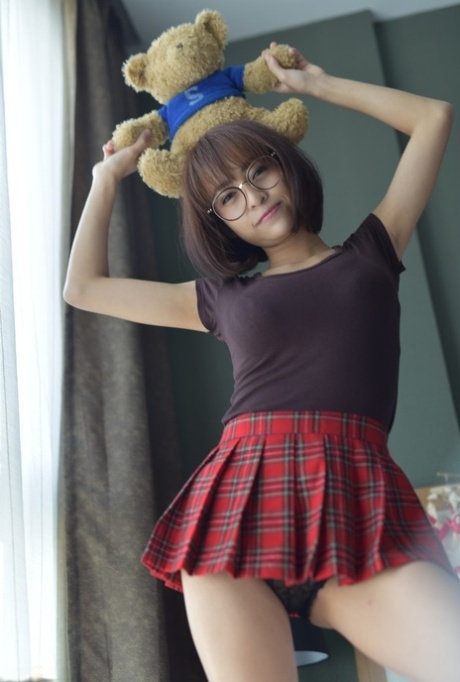 kort hår asiatiskt vacker perfekt foto
