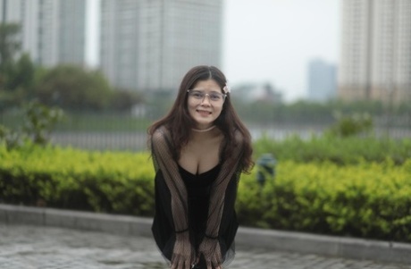 brunette glasses hot sexy image