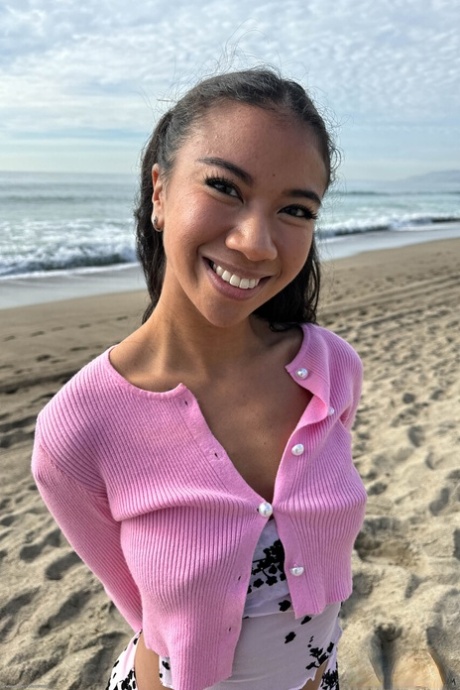 asiatisk strand perfekt sexig bilder